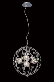Sorrento Crystal Ceiling Lights Diyas Single Crystal Pendants